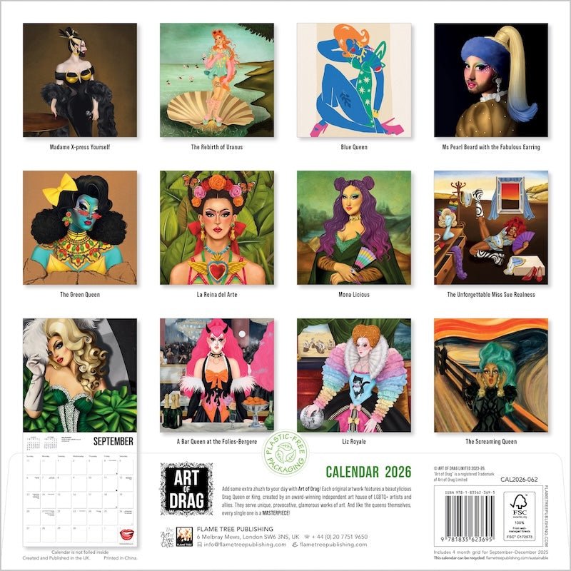 Art of Drag - Jaarkalender 2026 - Catch Utrecht