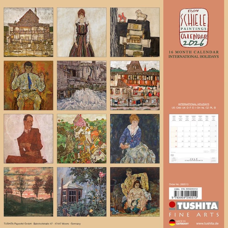 Egon Schiele - Jaarkalender 2026 - Catch Utrecht