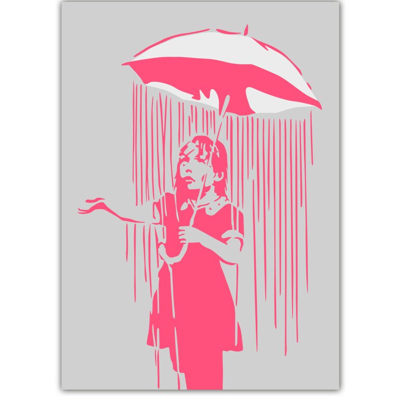 Girl under umbrella - Banksy - Catch Utrecht