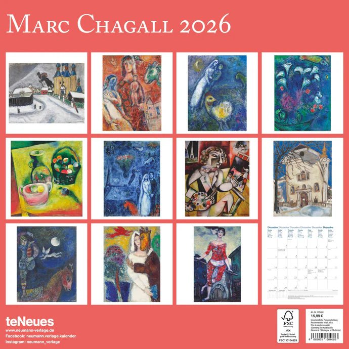 Marc Chagall - Jaarkalender 2026 - Catch Utrecht