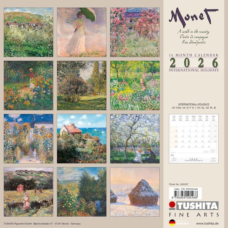 Monet – A Walk In The Country - Jaarkalender 2026 - Catch Utrecht