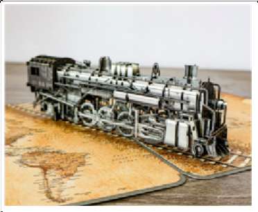 Trein - Pop - Up kaart - Catch Utrecht