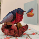 Vogel op een nest - Pop - Up kaart - Catch Utrecht