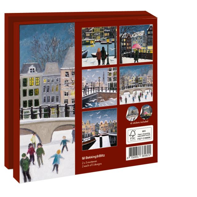 Winter Canals, Laetitia de Haas (incl. sluitstickers) - Catch Utrecht