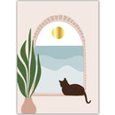 Zwarte kat in raam - Catch Utrecht