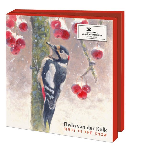 Birds in the snow, Elwin van der Kolk, Vogelbescherming Nederland (incl. sluitstickers) - Catch Utrecht